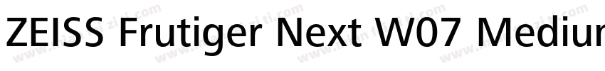 ZEISS Frutiger Next W07 Medium字体转换
